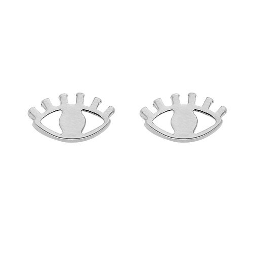 These 14-Karat Silver All Eyes On You Stud Earrings Are the Perfect Inspirational Gift