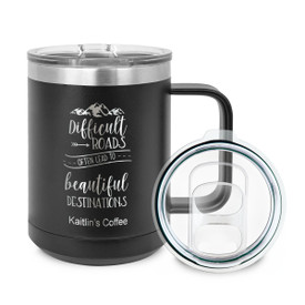 This Beautiful Destinations Insulated Coffee Mug Will Inspire & Motivate Your Morning