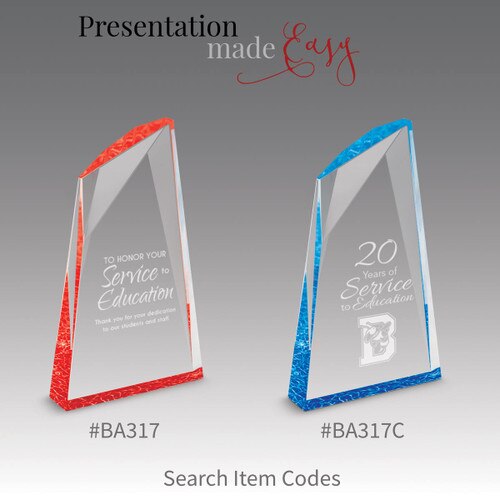 two acrylic summit awards