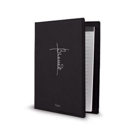 This Vegan Leather Padfolio With Notepad Features The Inspirational Message “Blessed”