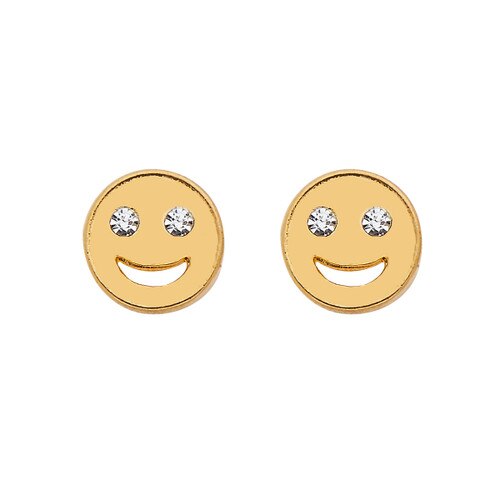These 14-Karat Gold emoji Stud Earrings Are the Perfect Inspirational Gift