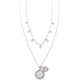 This 14-Karat Silver Necklace Features The Inspirational Laser Engraved Message “Do More Of What Makes You Happy”