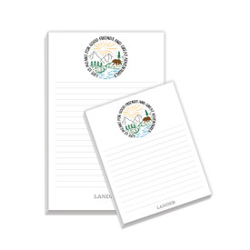 Large and Small Personalized Notepads Features The Inspirational Message “Life Is Meant For Good Friends And Great Adventures”