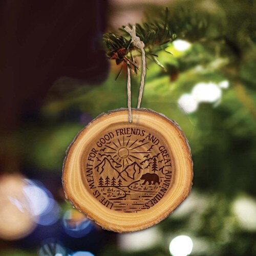 wooden ornament with life is meant for message