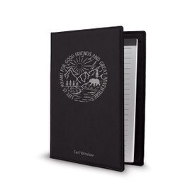 This Vegan Leather Padfolio With Notepad Features The Inspirational Message “Life Is Meant For Good Friends And Great Adventures”
