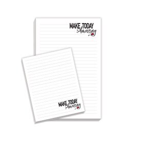Large and Small Inspirational Quote Notepads with 75 Sheets Features The Message “Make Today Amazing”
