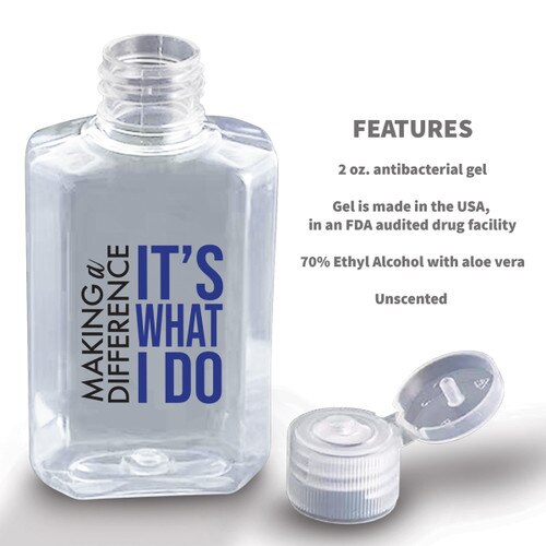 Making a Difference Hand Sanitizer with product features