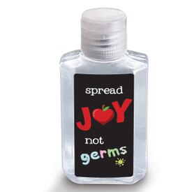 2 oz. Antibacterial Hand Sanitizer Gel Featuring “Spread Joy Not Germs” Message